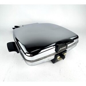 Sunbeam Waffle Maker Griddle CG-1 - Chrome Four Removable Plates Vintage Works
